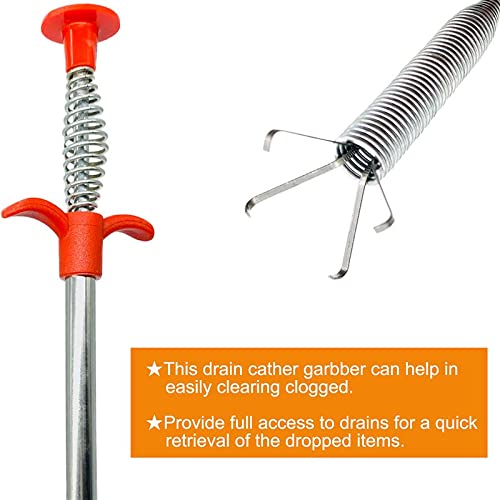 Konquer TimeS Stainless Steel Sewer Dredging Tools Auger Drain Sewer Snake Blocked Hair Drain Pipe Cleaner Clog Remover Cleaning Tool |5ft (160 Cm)|